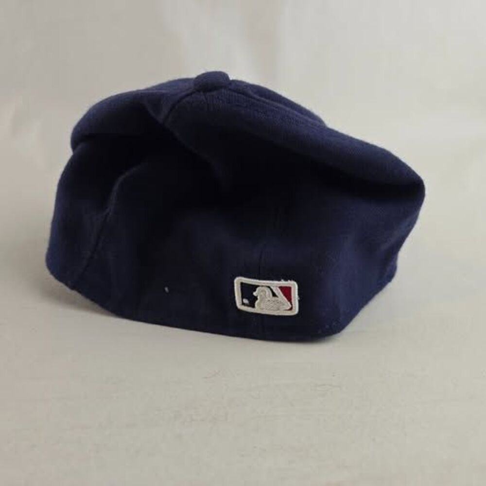Cleveland Indians New Era 59Fifty Fitted Hat Size 6 7/8 Chief Wahoo MLB On Field - Picture 5 of 10